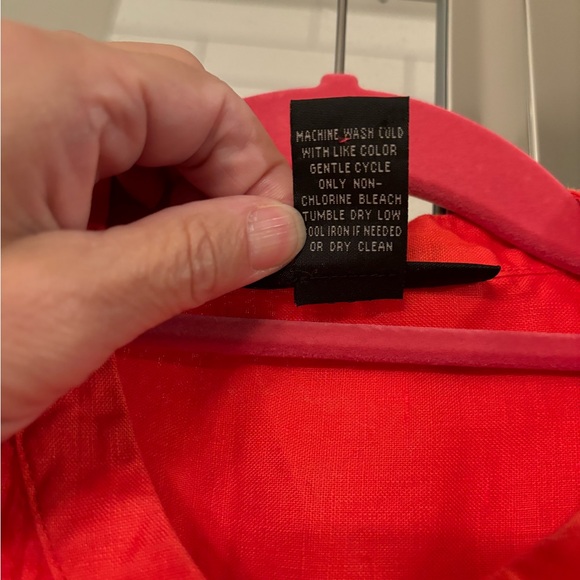 Grace Elements red linen shirt - Picture 4 of 5